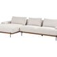 Right Hand Corner Fabric Sofa Beige MARIFERD