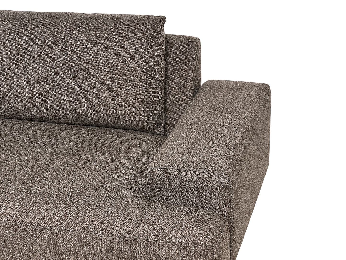 Right Hand Corner Fabric Sofa Brown MARIFERD