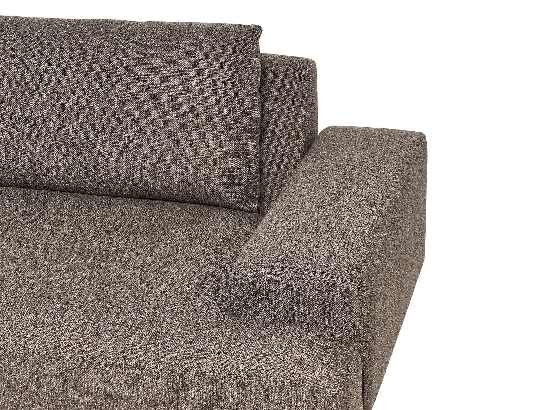 Right Hand Corner Fabric Sofa Brown MARIFERD