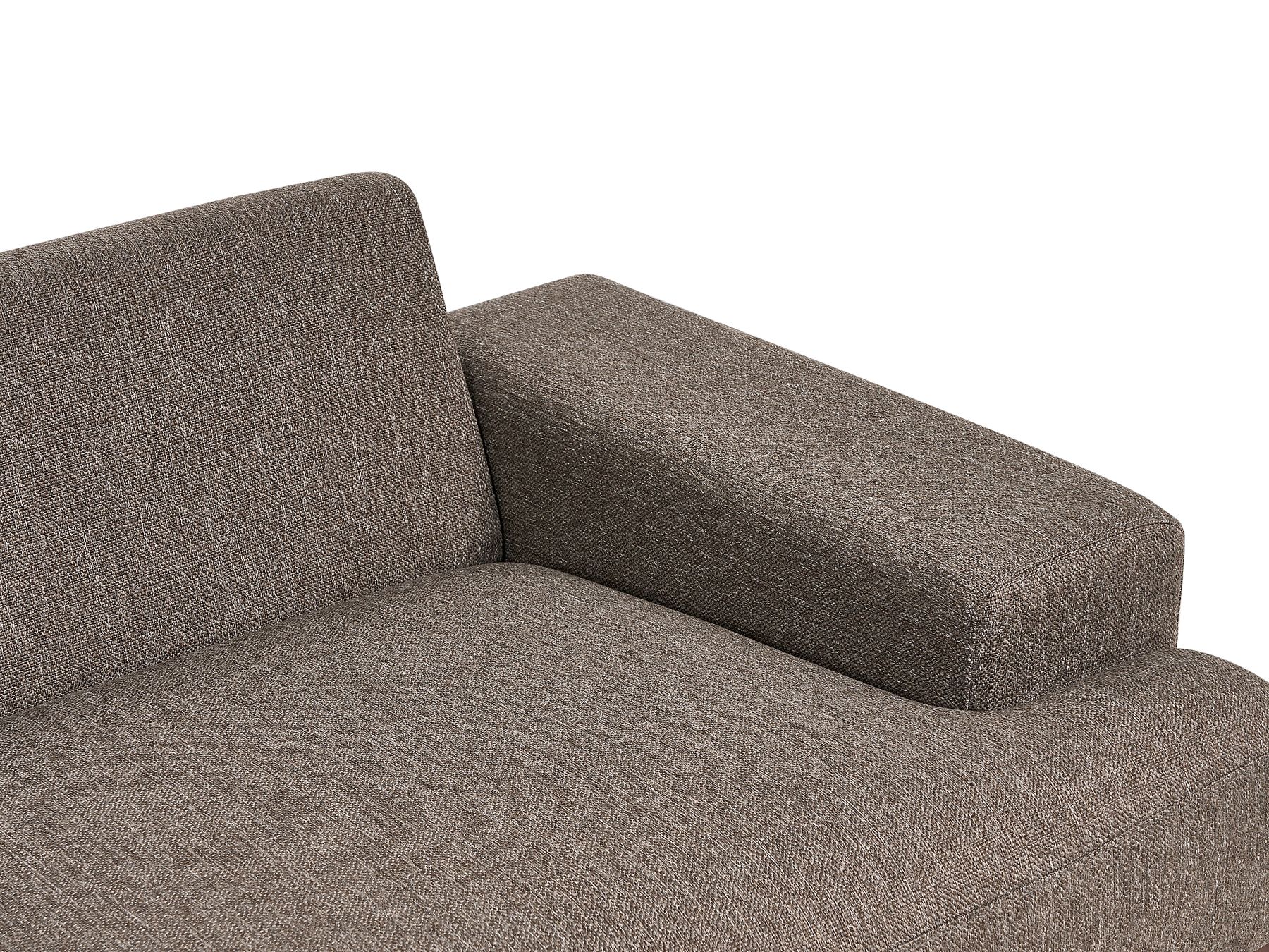 Right Hand Corner Fabric Sofa Brown MARIFERD