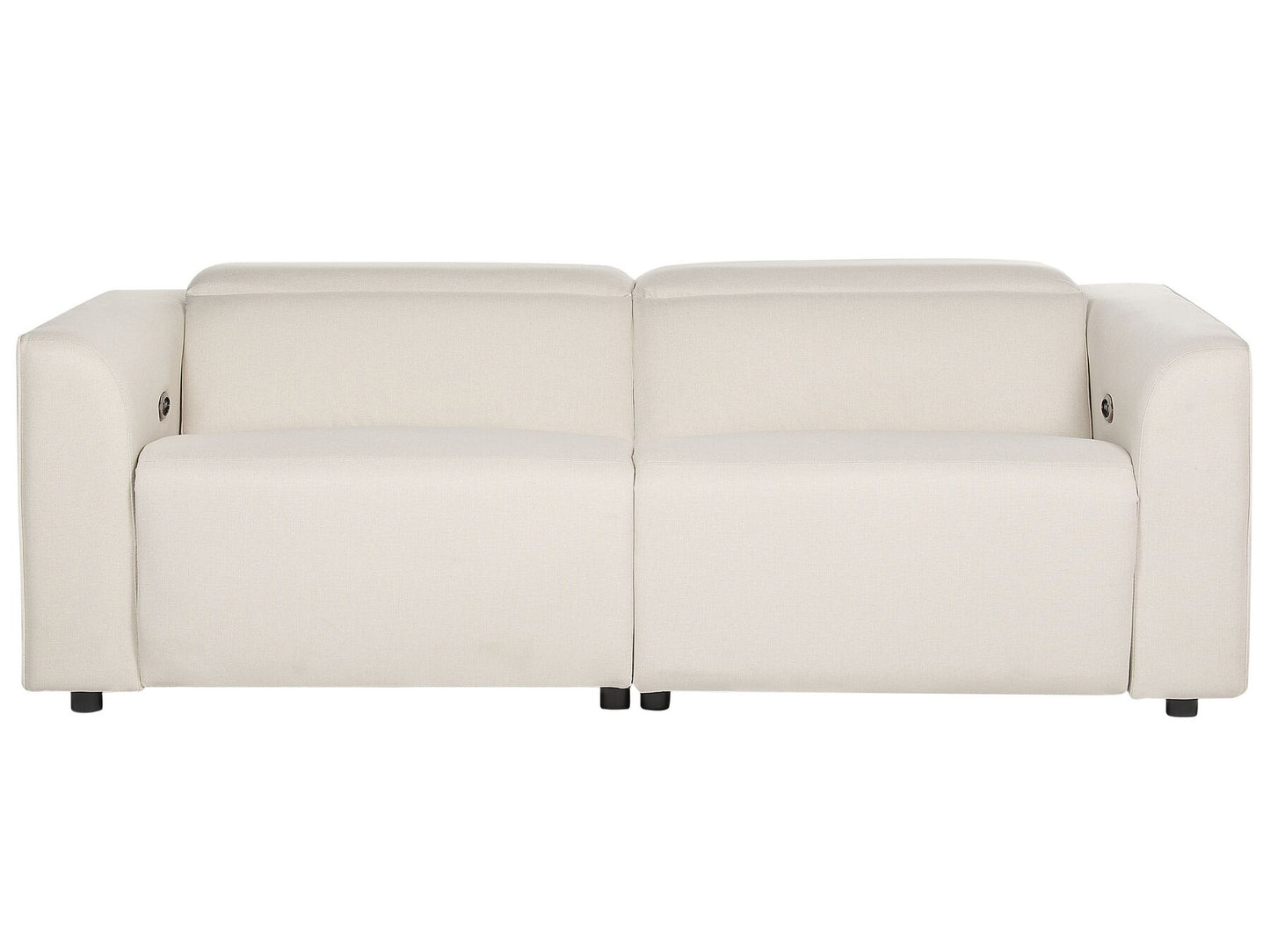 2 Seater Fabric Electric Recliner Sofa with USB Port Light Beige ULVEN
