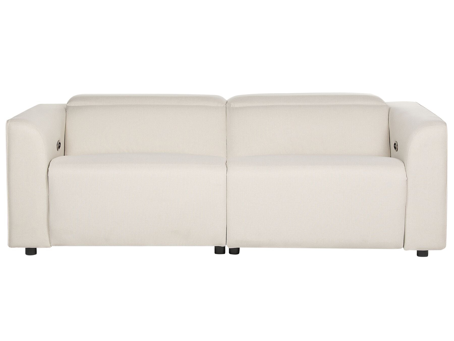 2 Seater Fabric Electric Recliner Sofa with USB Port Light Beige ULVEN