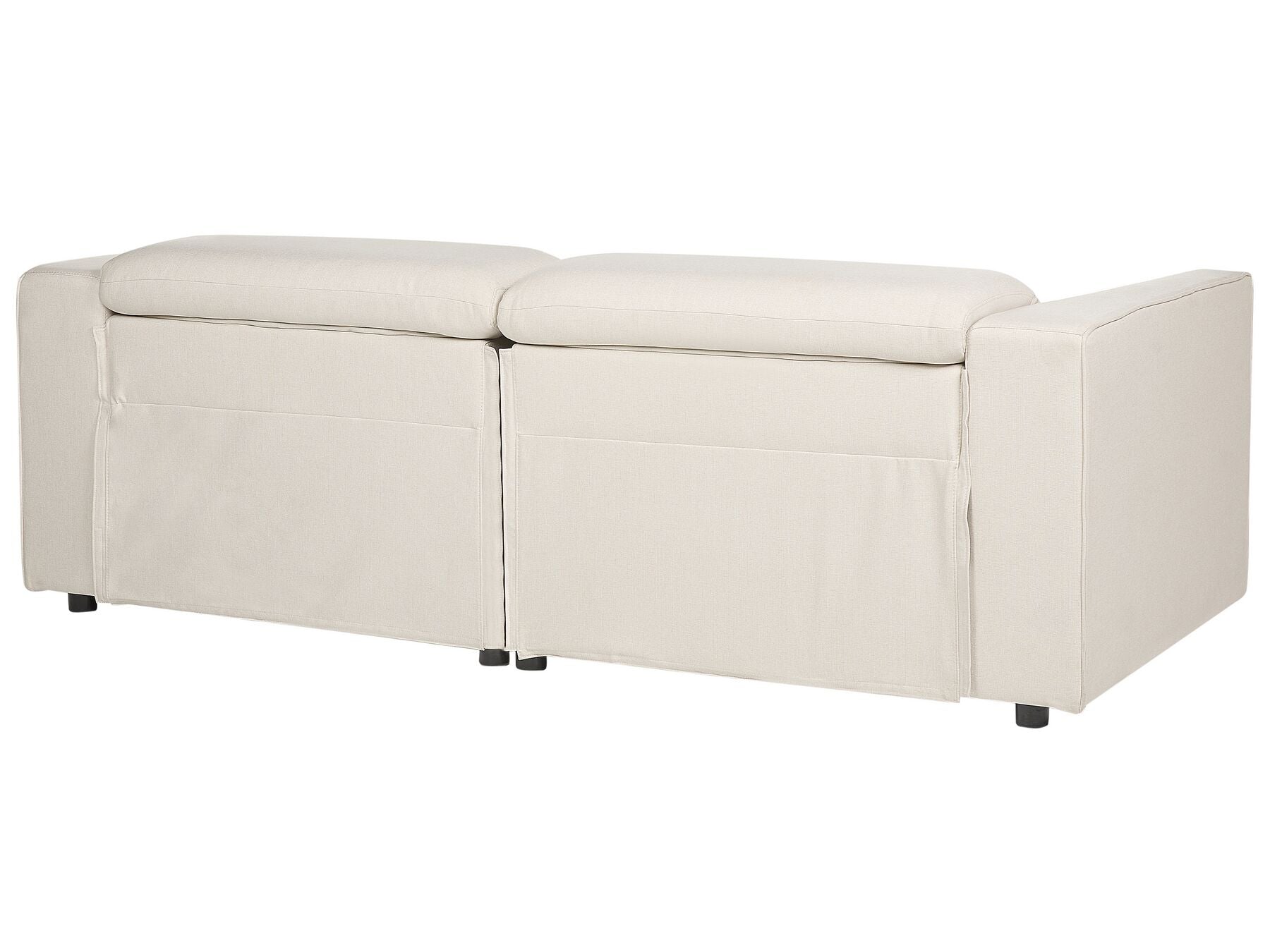 2 Seater Fabric Electric Recliner Sofa with USB Port Light Beige ULVEN