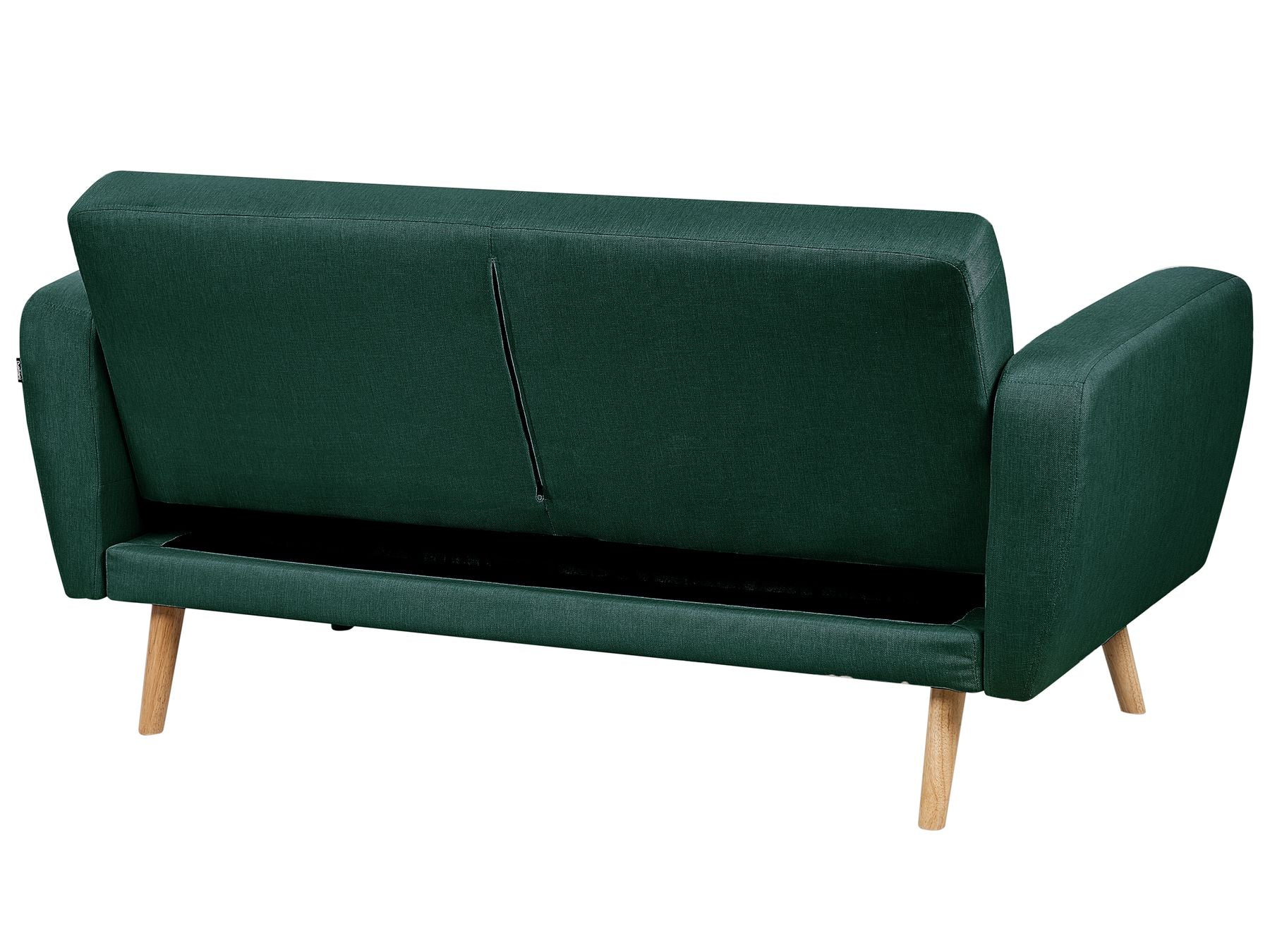 2 Seater Fabric Sofa Bed Green FLORLI