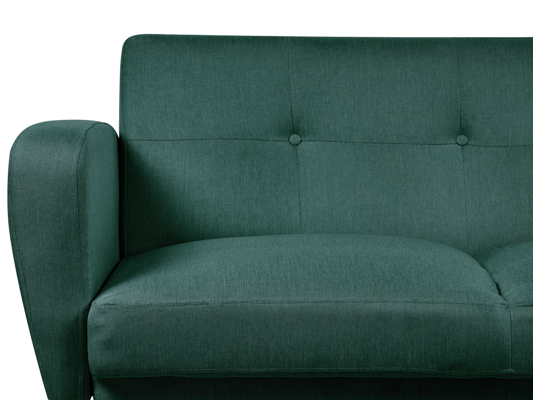 2 Seater Fabric Sofa Bed Green FLORLI