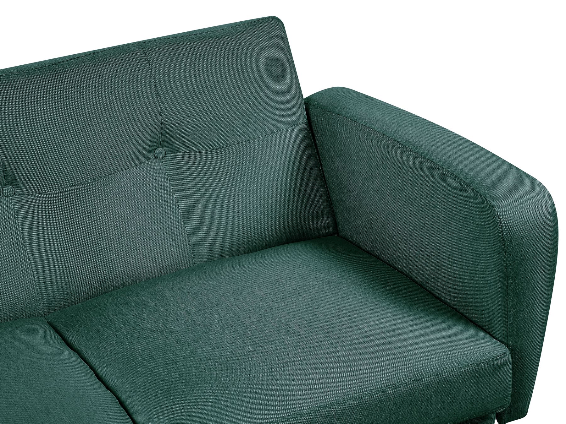 2 Seater Fabric Sofa Bed Green FLORLI