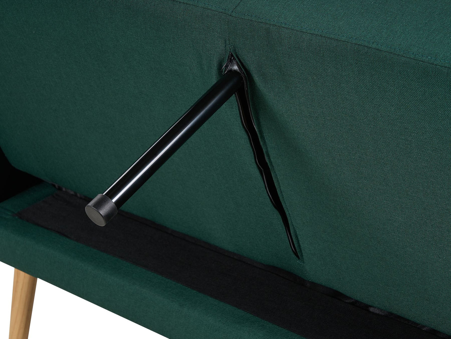 2 Seater Fabric Sofa Bed Green FLORLI