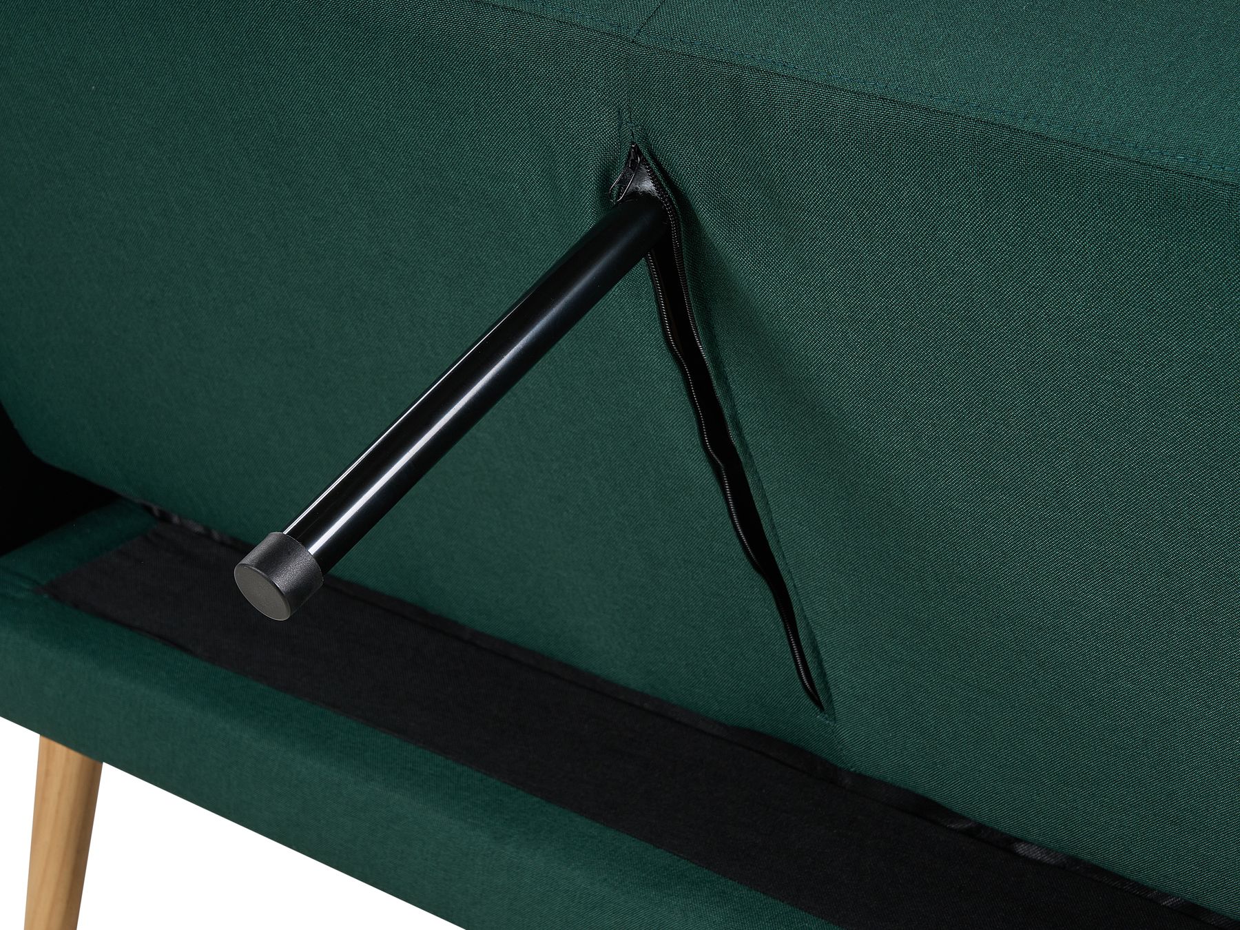 2 Seater Fabric Sofa Bed Green FLORLI