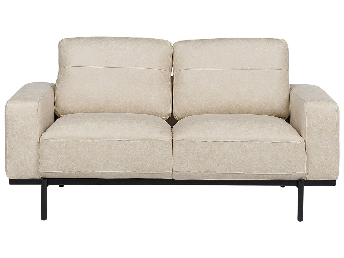 2 Seater Fabric Sofa Cream Beige SOVIK