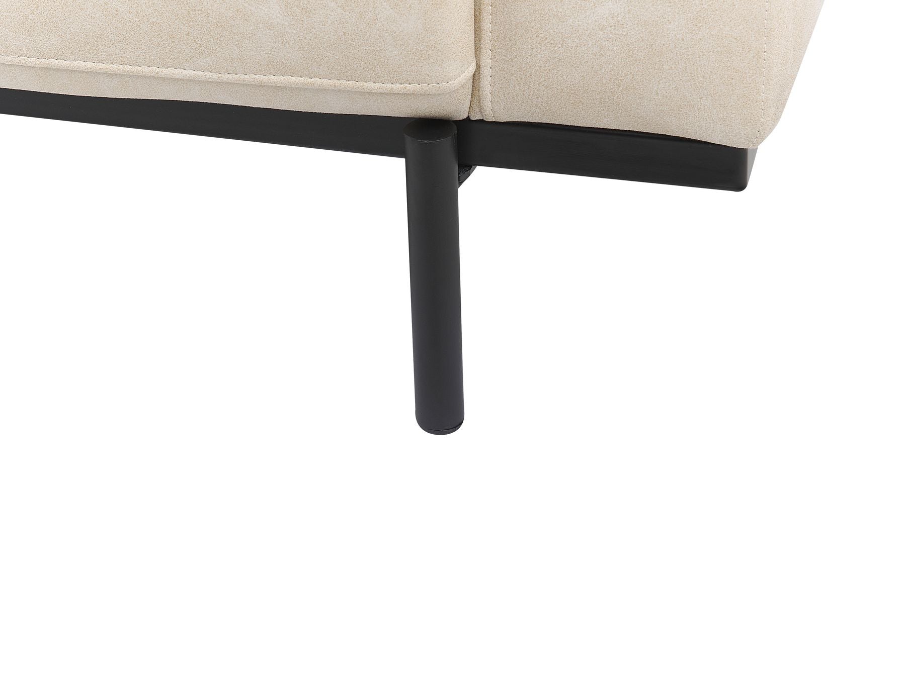 2 Seater Fabric Sofa Cream Beige SOVIK