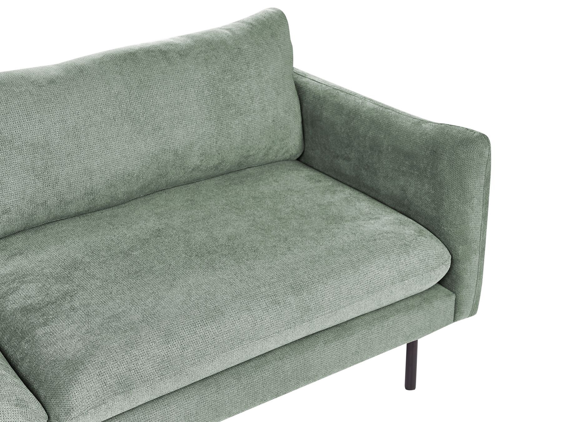 Fabric Corner Sofa Right Hand Green VINTERBRO