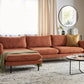 Fabric Corner Sofa Right Hand Golden Brown VINTERBRO