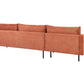Fabric Corner Sofa Right Hand Golden Brown VINTERBRO