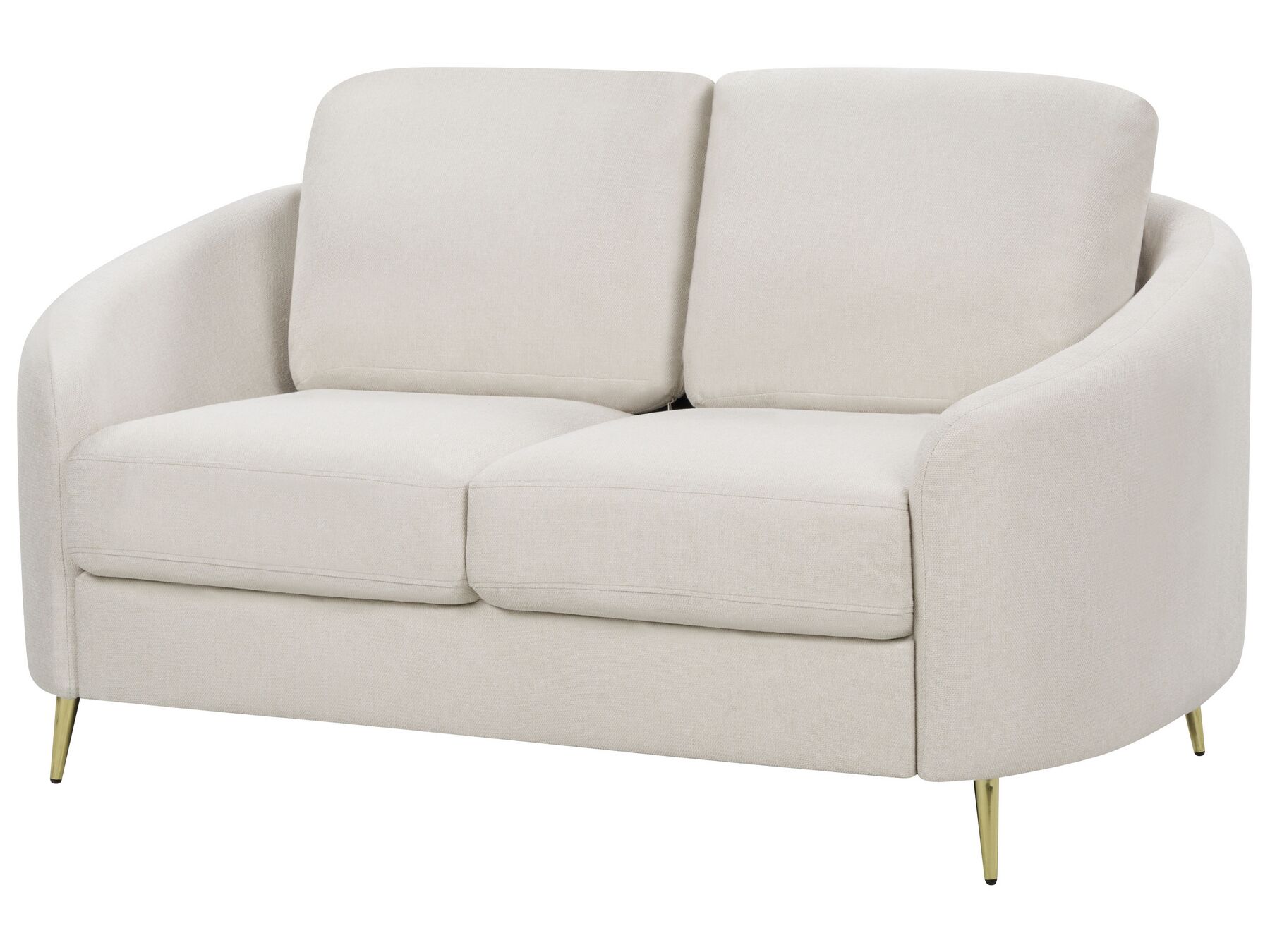 2 Seater Fabric Sofa Light Beige TROSA