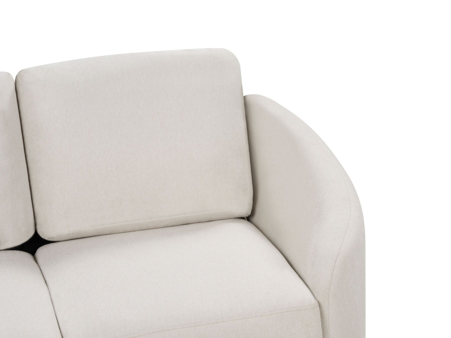 2 Seater Fabric Sofa Light Beige TROSA