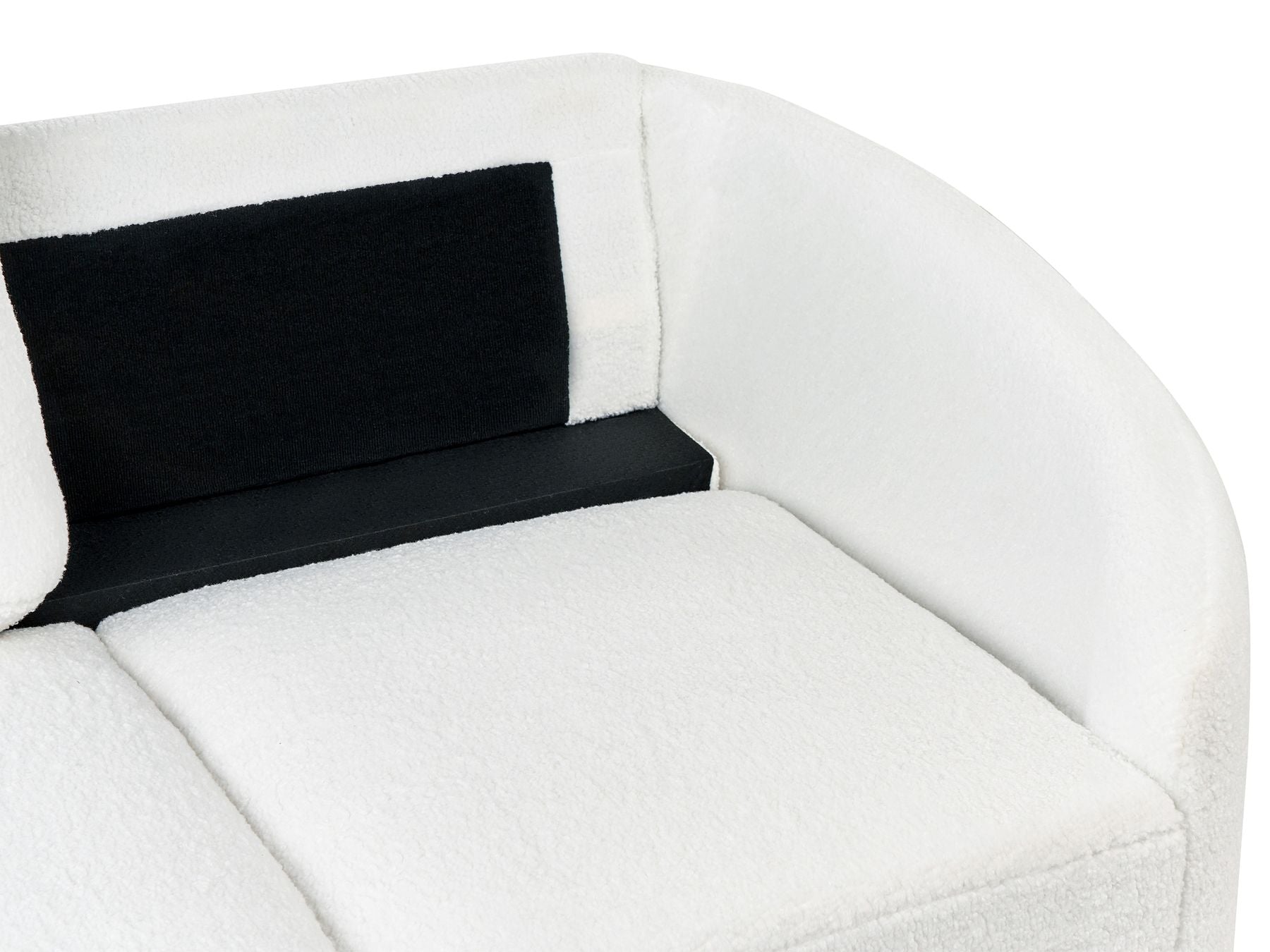 2 Seater Boucle Sofa White TROSA
