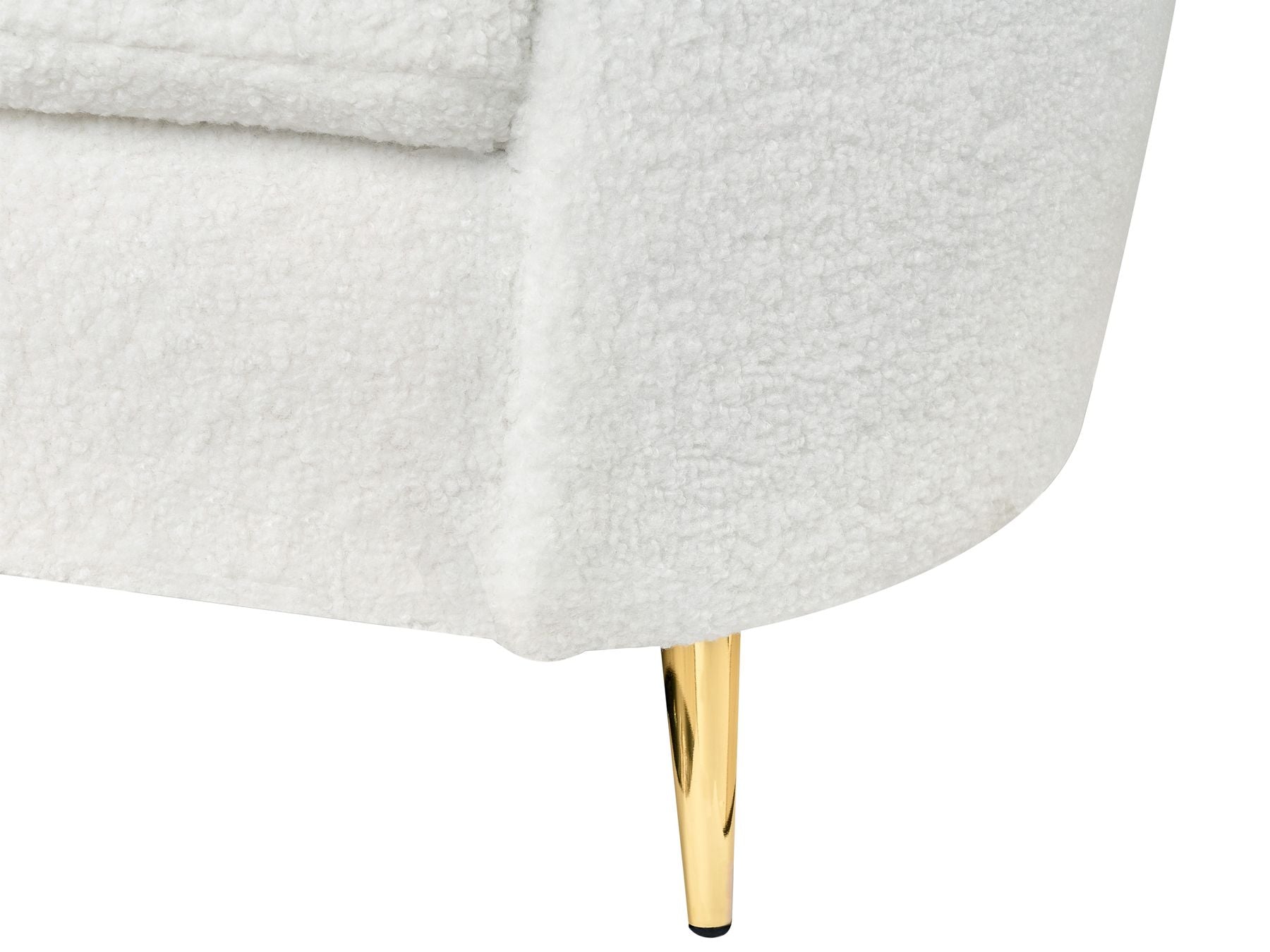 2 Seater Boucle Sofa White TROSA