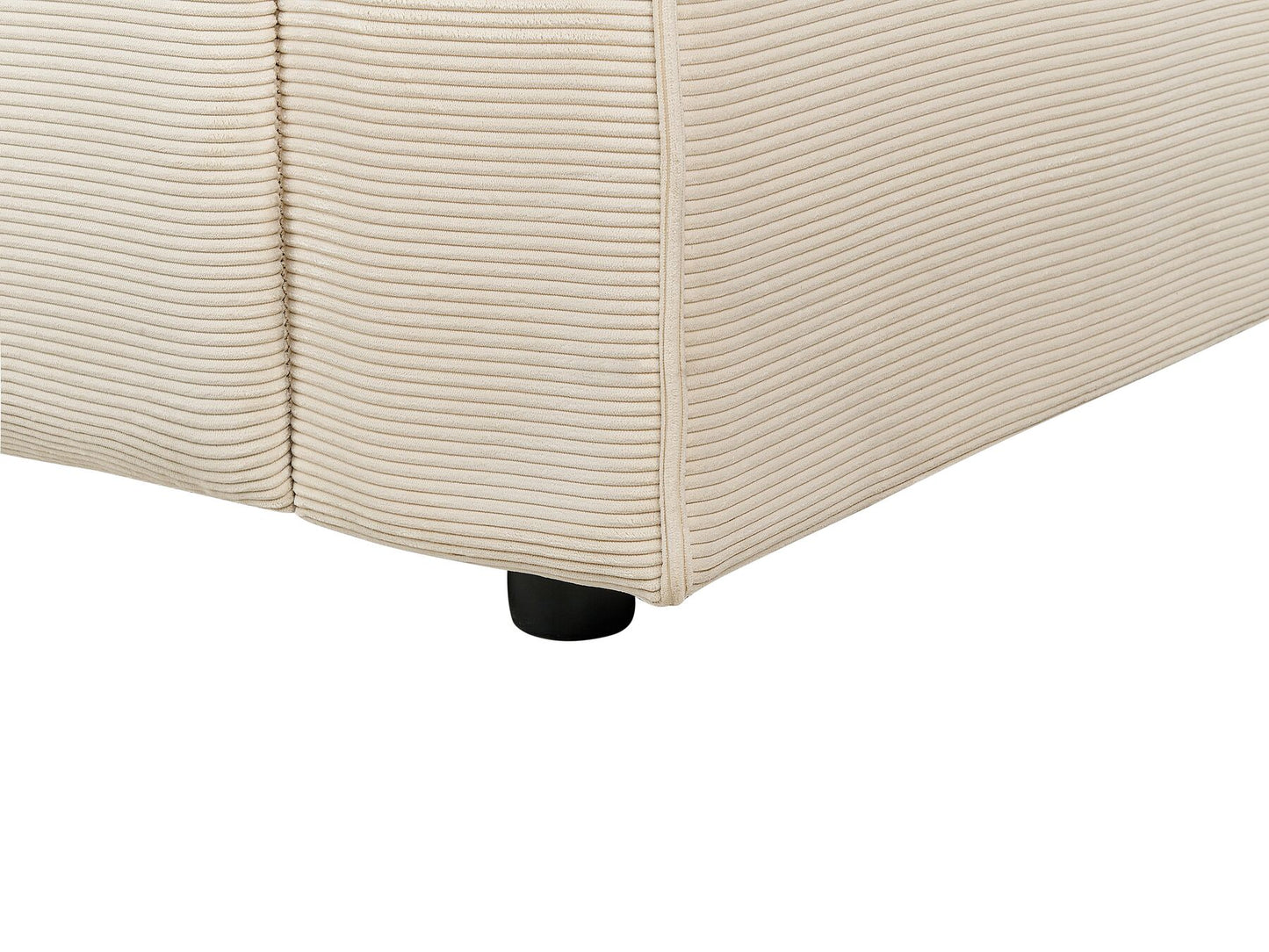 2 Seater Corduroy Electric Recliner Sofa with USB Port Beige ULVEN