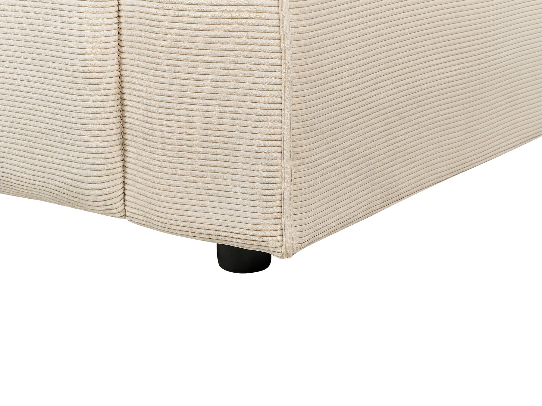 2 Seater Corduroy Electric Recliner Sofa with USB Port Beige ULVEN
