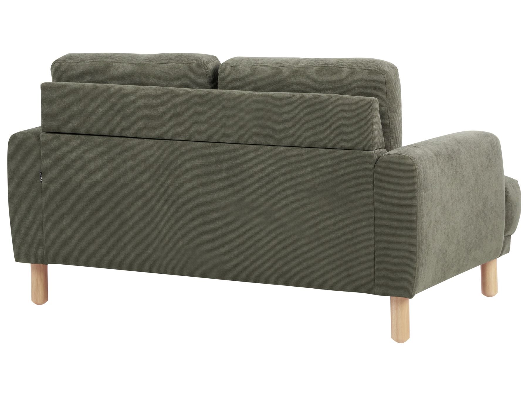 2 Seater Corduroy Sofa Dark Green TUVE
