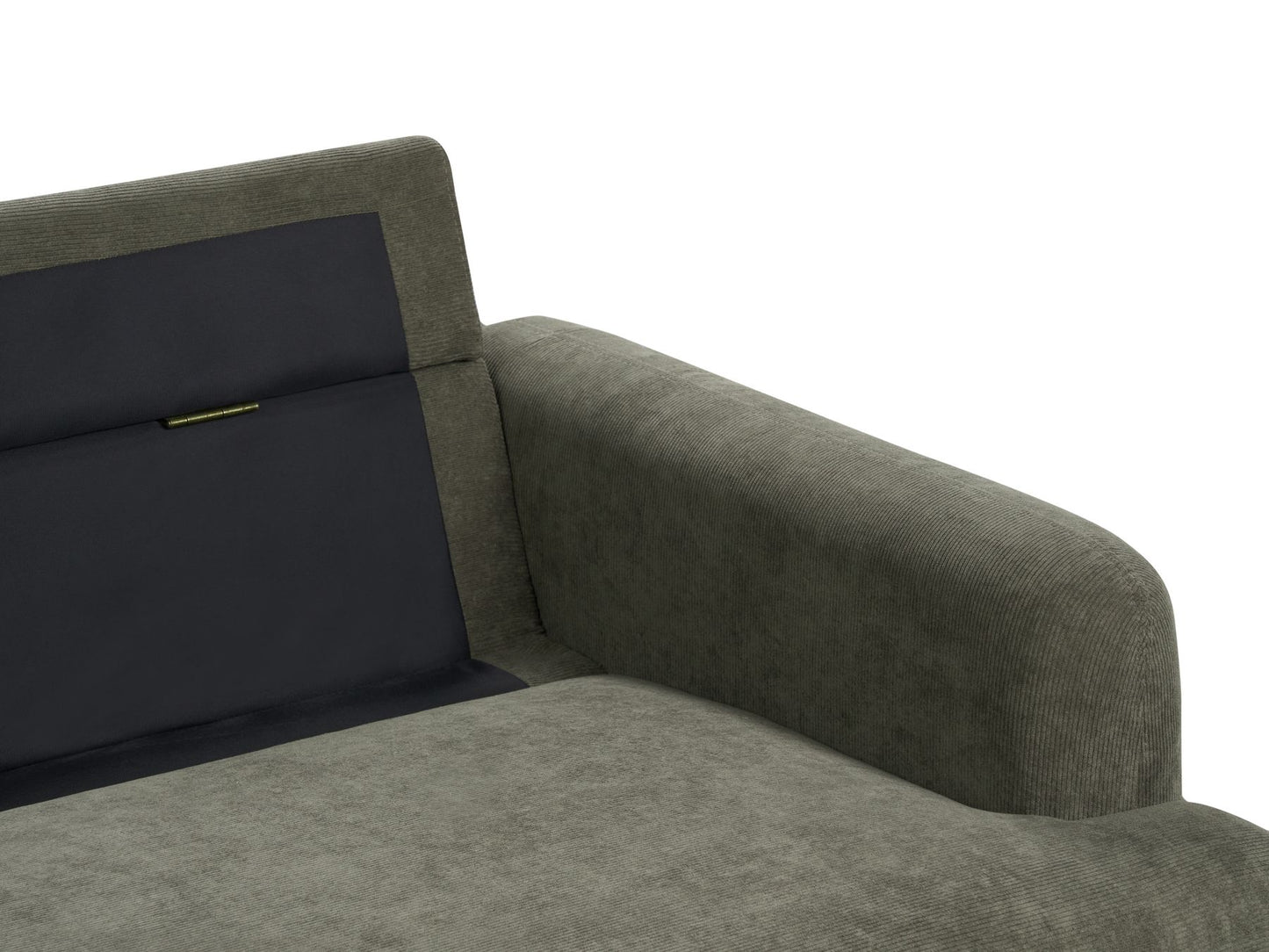 2 Seater Corduroy Sofa Dark Green TUVE