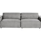 2 Seater Modular Fabric Sofa Grey HELLNAR