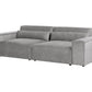 2 Seater Modular Fabric Sofa Grey HELLNAR