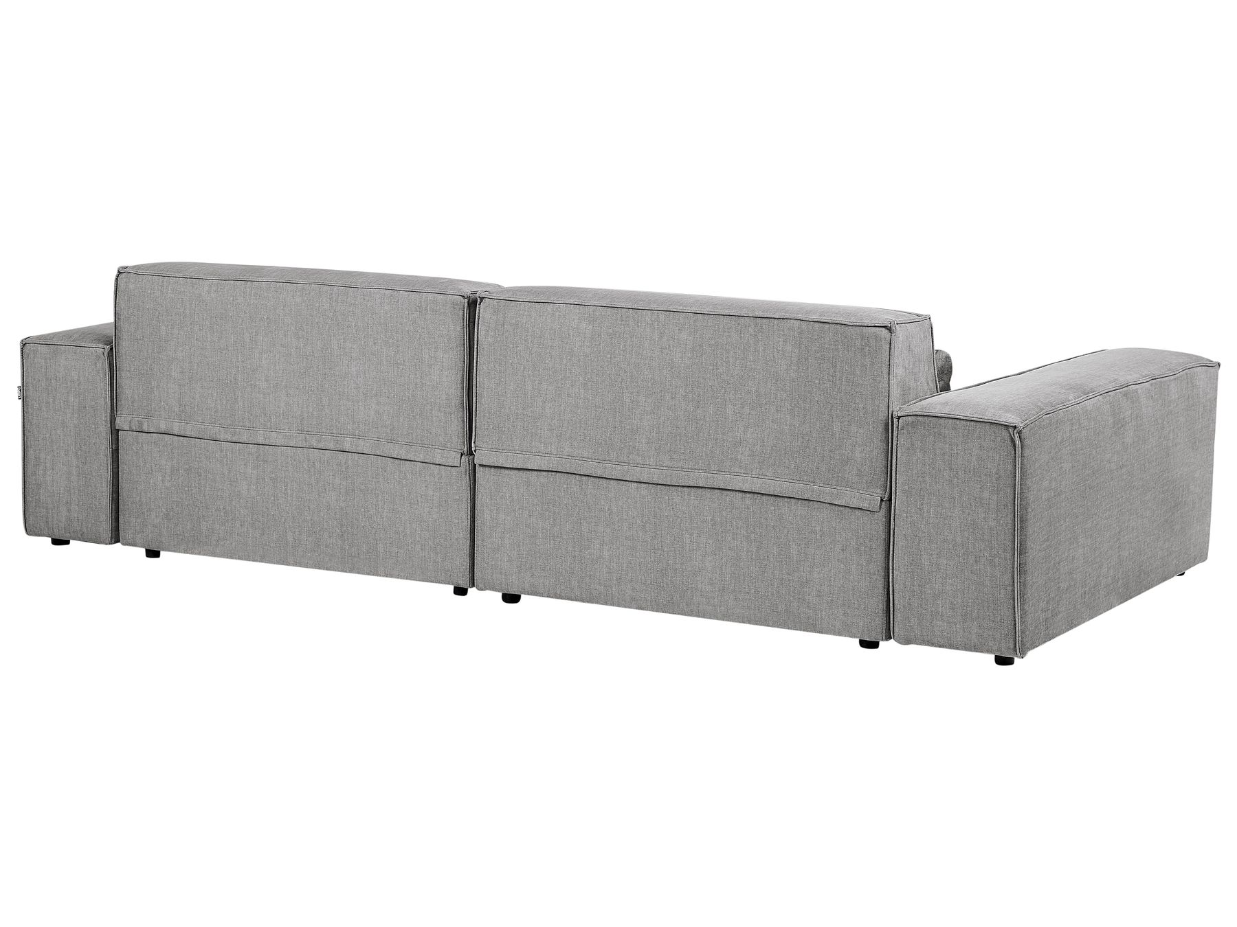 2 Seater Modular Fabric Sofa Grey HELLNAR