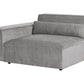 2 Seater Modular Fabric Sofa Grey HELLNAR
