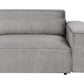 2 Seater Modular Fabric Sofa Grey HELLNAR