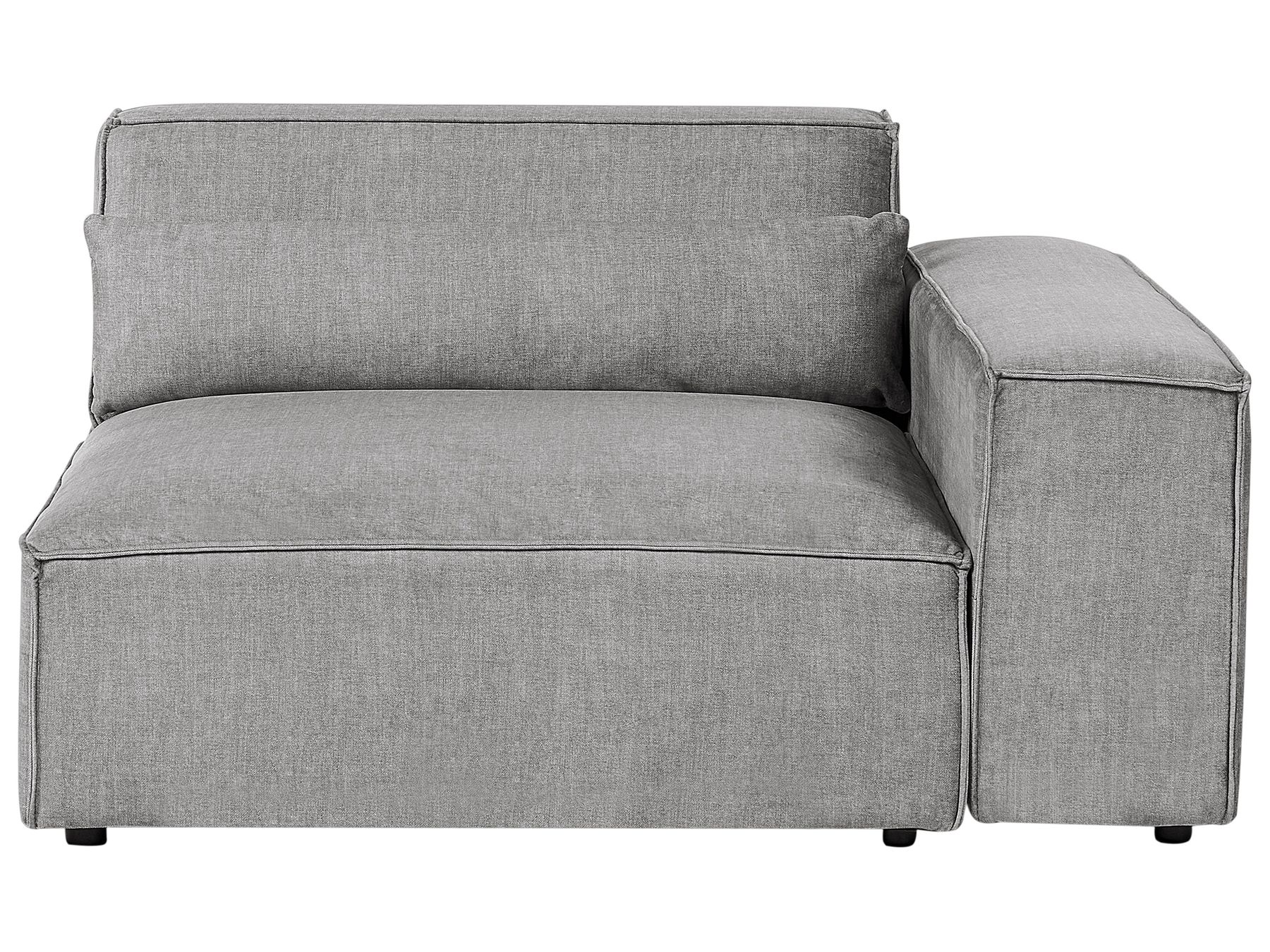 2 Seater Modular Fabric Sofa Grey HELLNAR