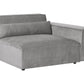 2 Seater Modular Fabric Sofa Grey HELLNAR