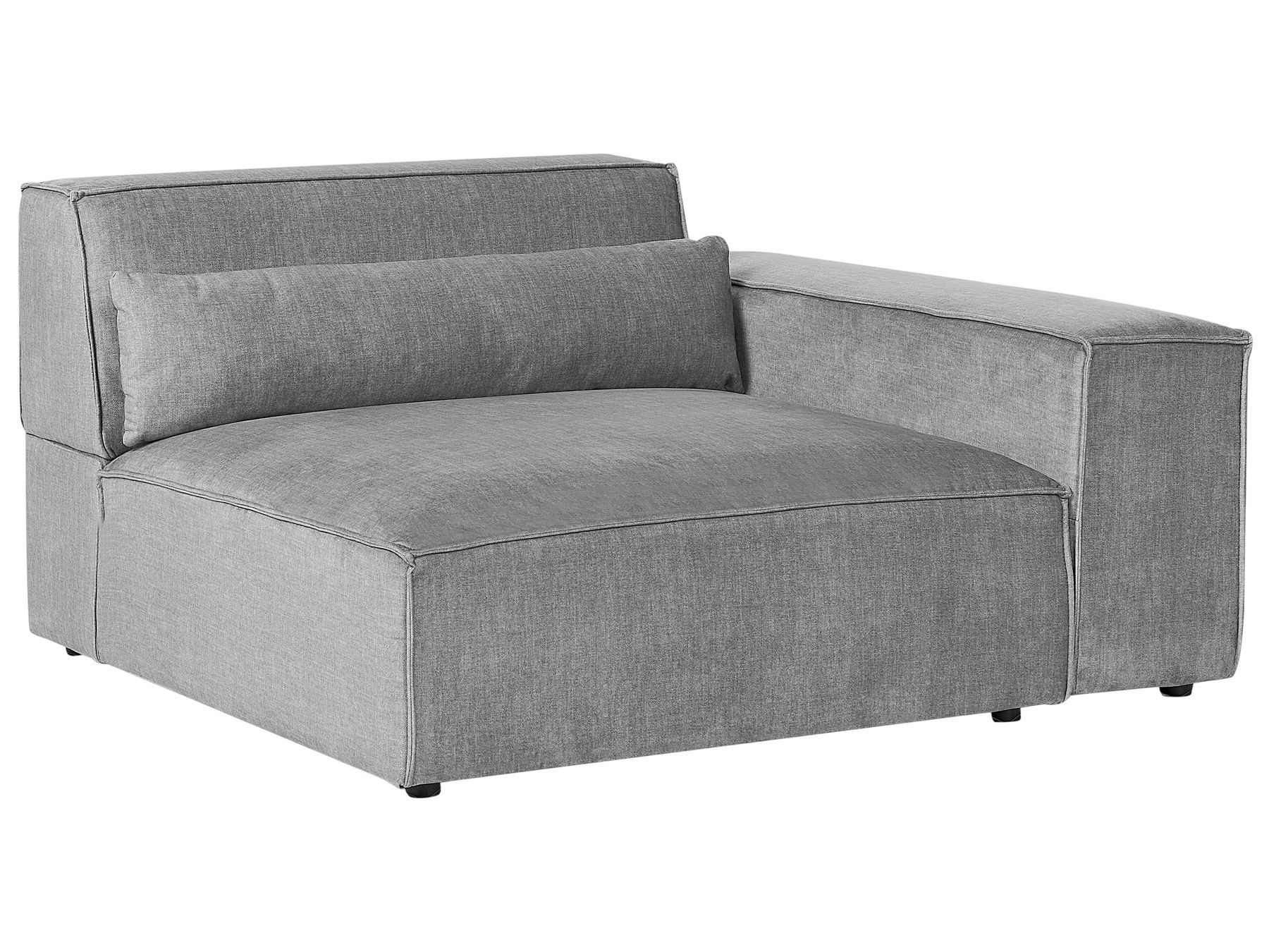 2 Seater Modular Fabric Sofa Grey HELLNAR