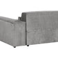 2 Seater Modular Fabric Sofa Grey HELLNAR