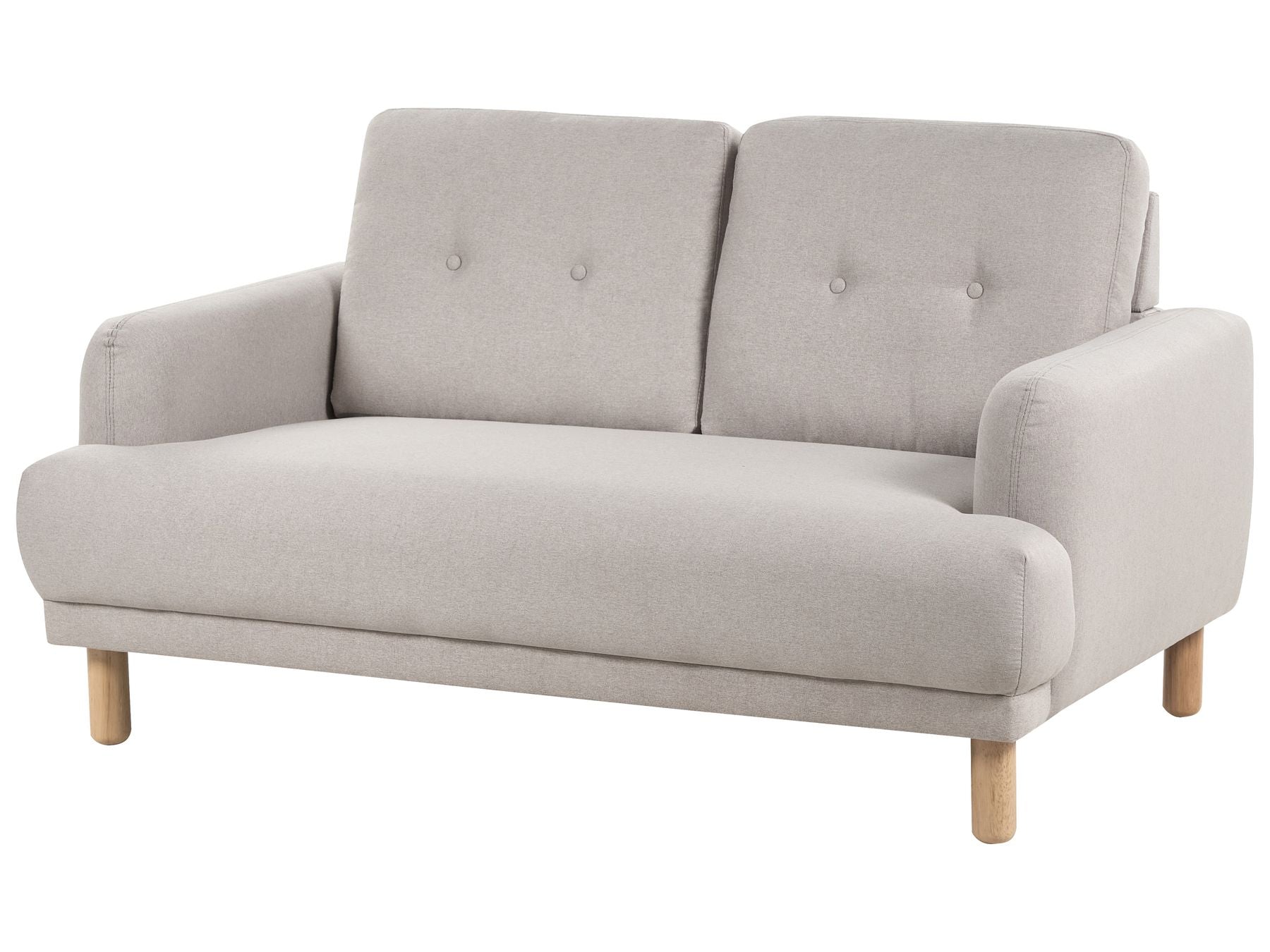 2 Seater Fabric Sofa Taupe TUVE