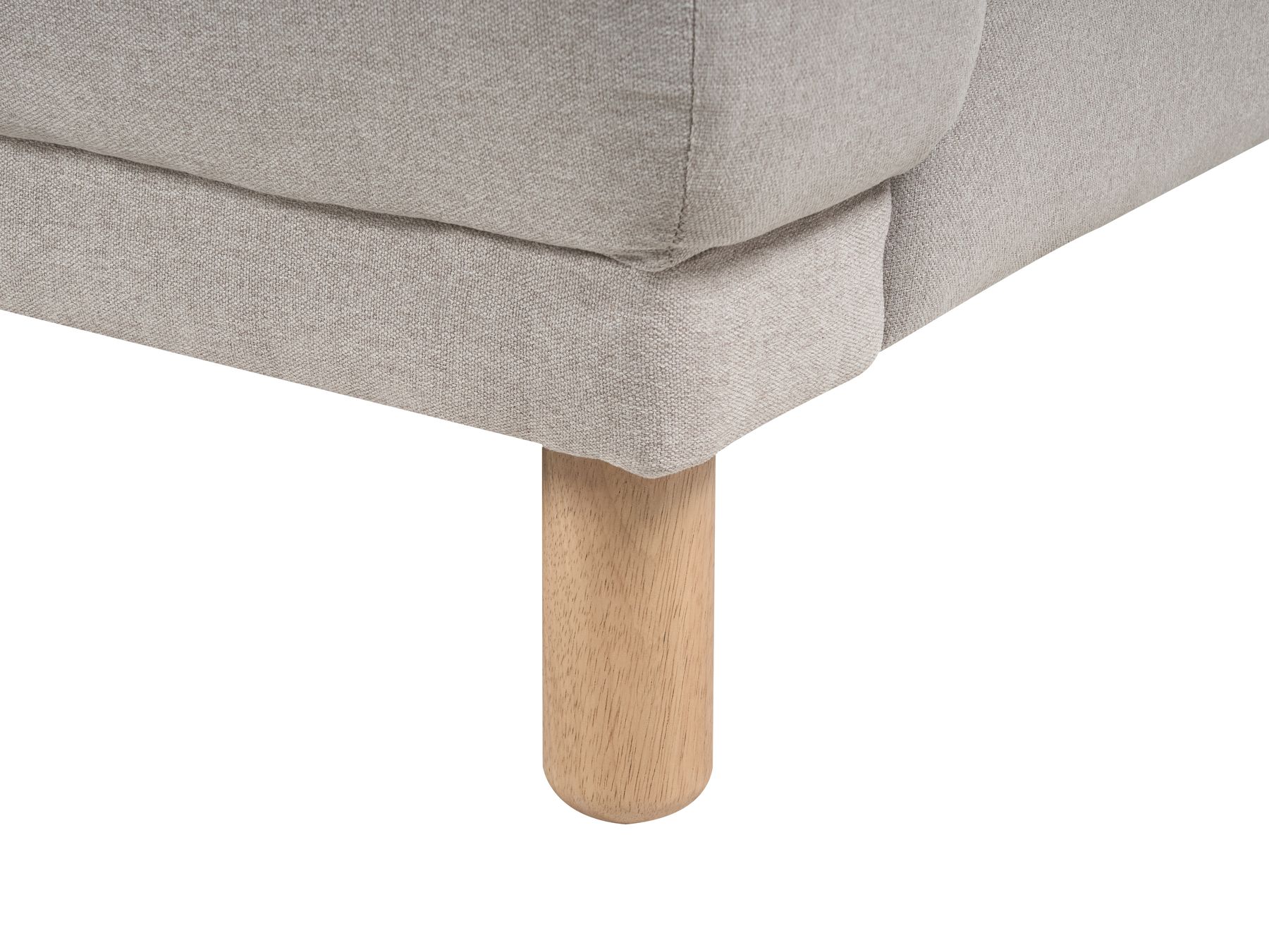 2 Seater Fabric Sofa Taupe TUVE