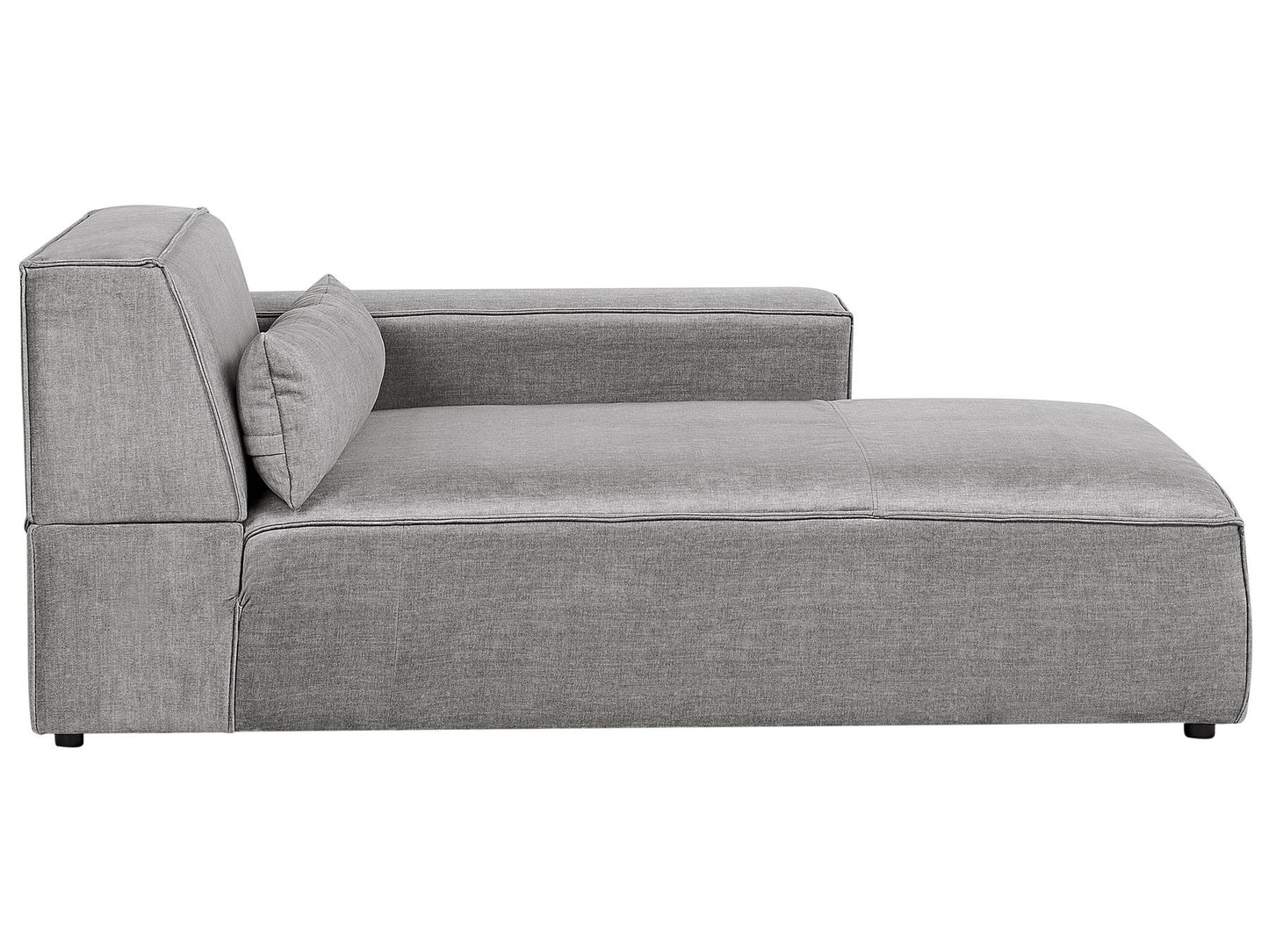 Left Hand 2 Seater Modular Fabric Corner Sofa Grey HELLNAR