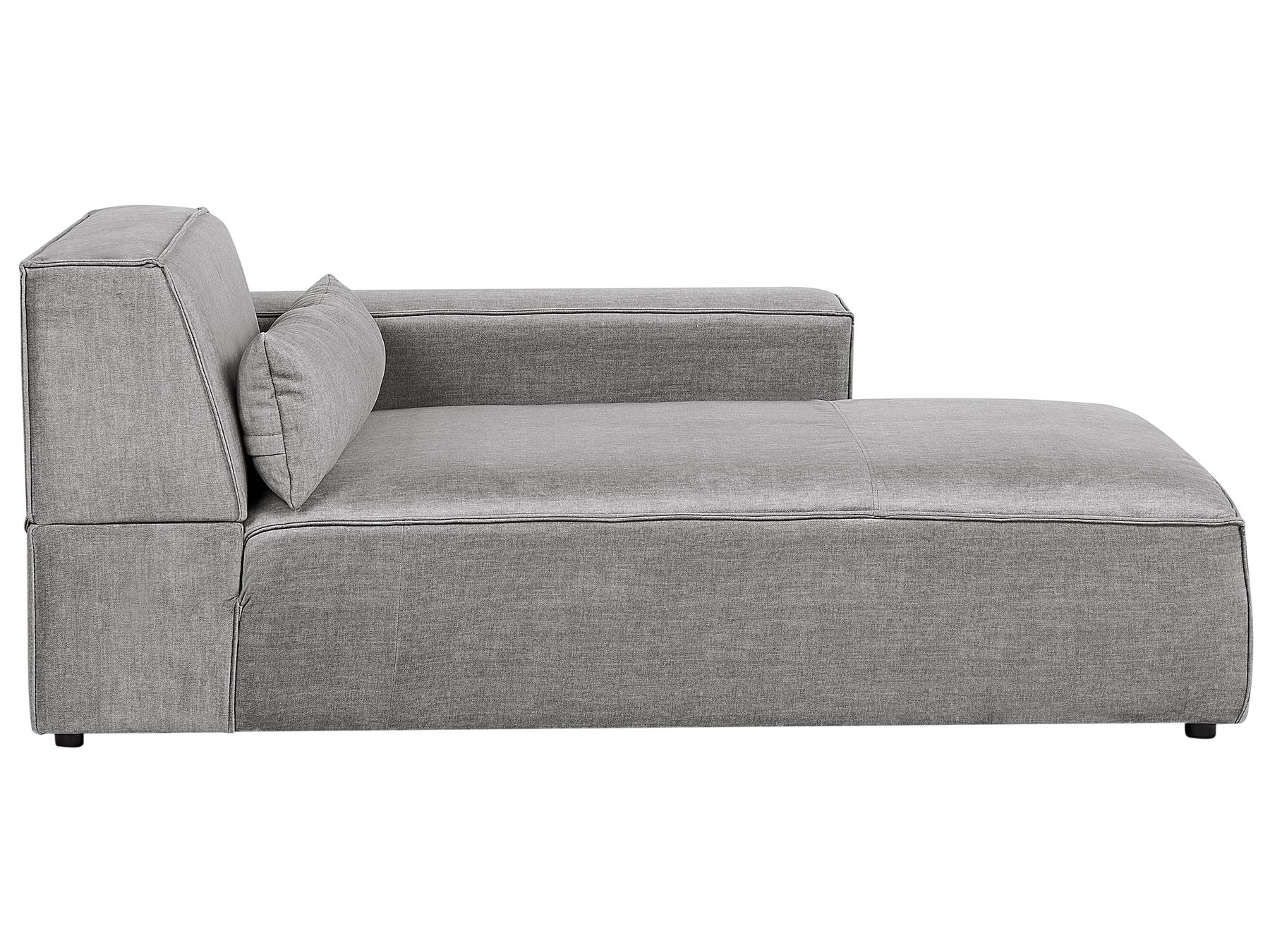 Left Hand 2 Seater Modular Fabric Corner Sofa Grey HELLNAR