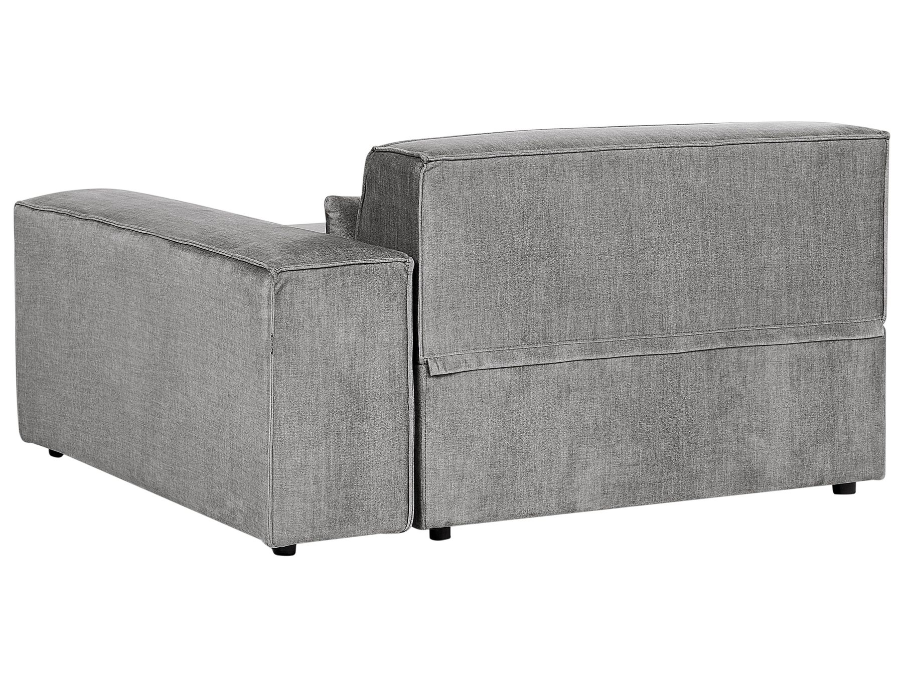 Left Hand 2 Seater Modular Fabric Corner Sofa Grey HELLNAR