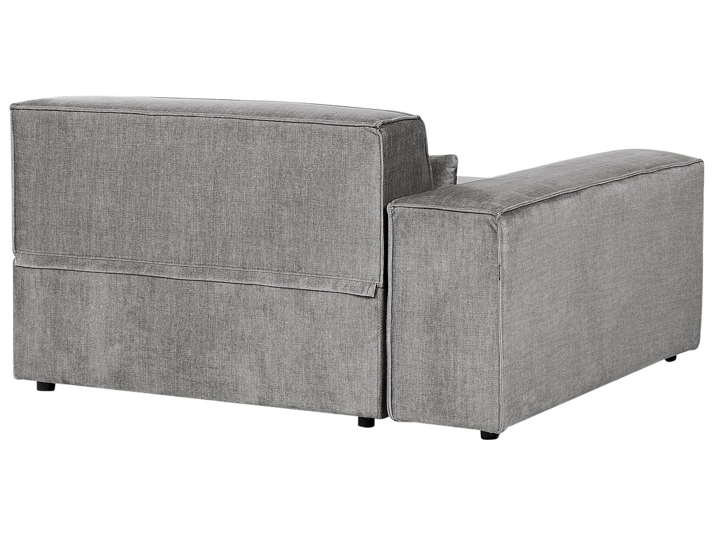 Left Hand 2 Seater Modular Fabric Corner Sofa Grey HELLNAR