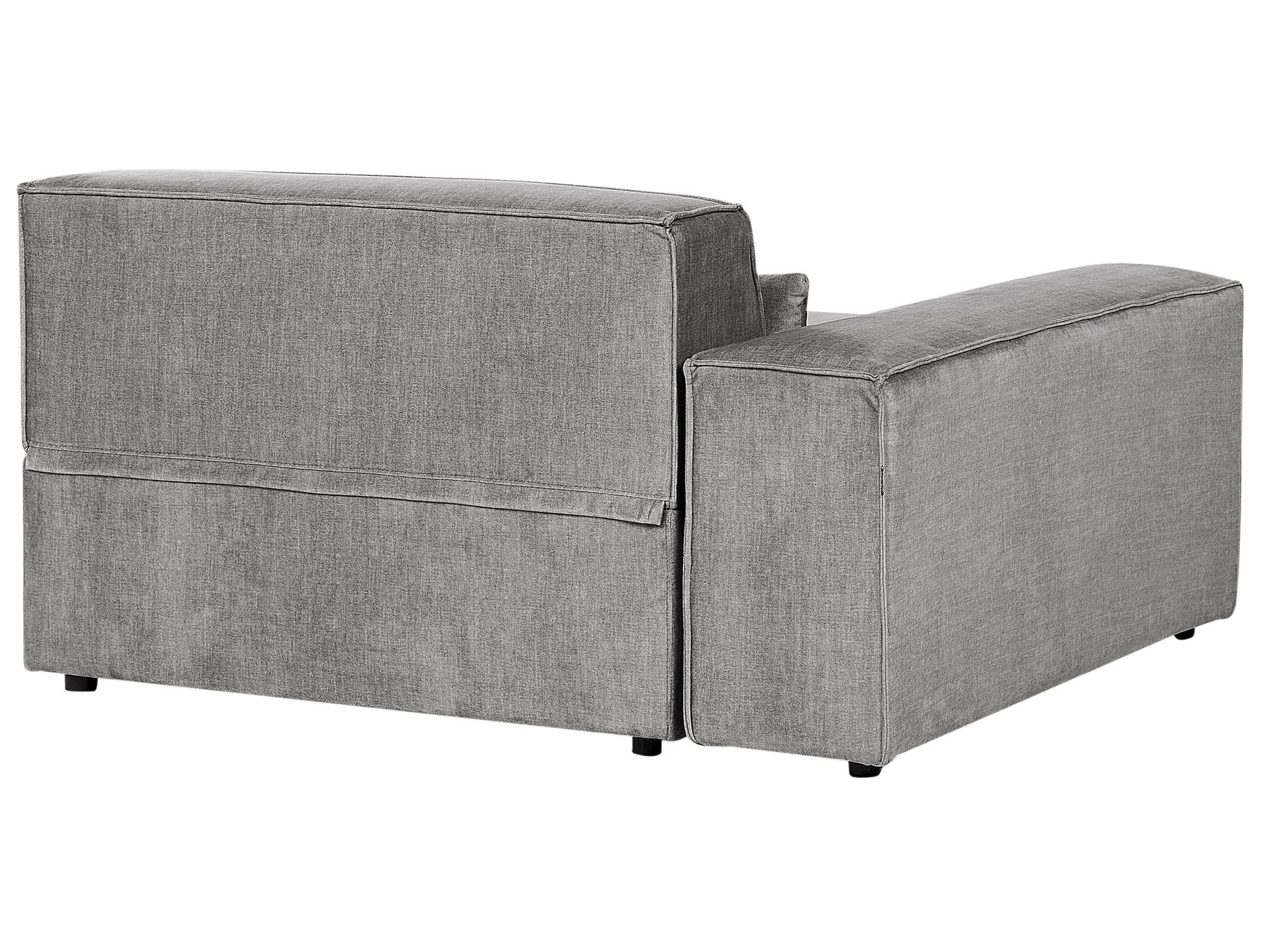Left Hand 2 Seater Modular Fabric Corner Sofa Grey HELLNAR