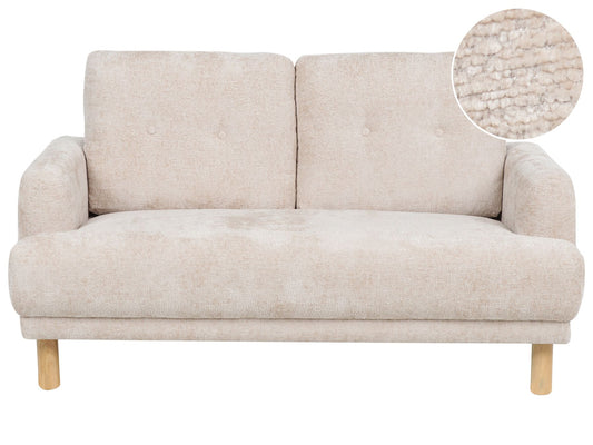 2 Seater Boucle Sofa Beige TUVE