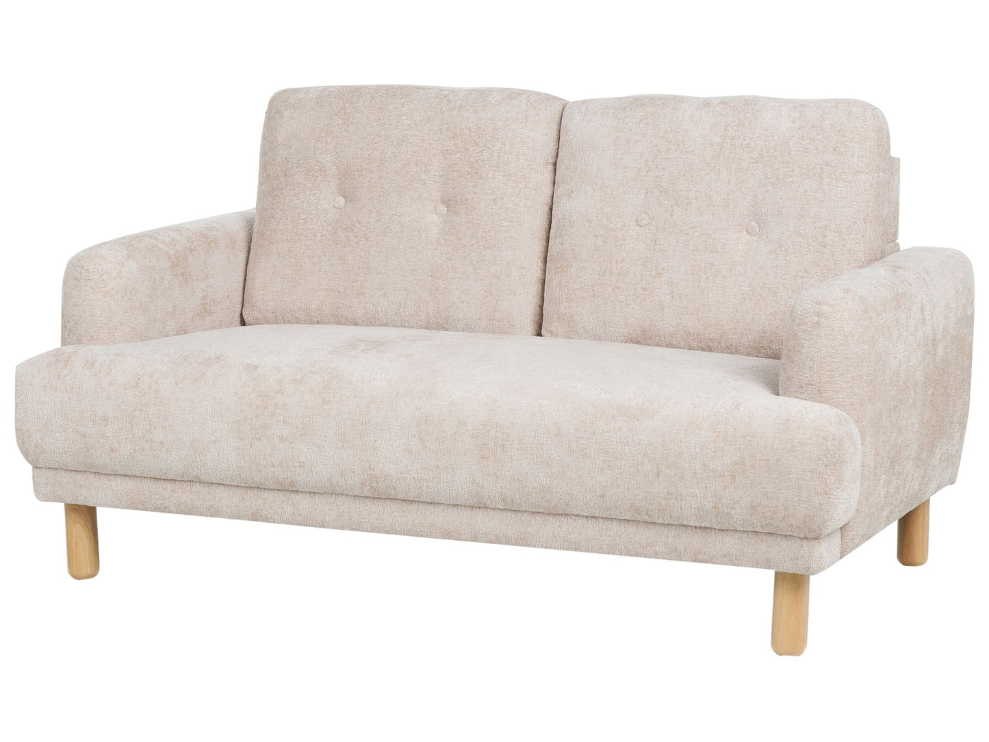2 Seater Boucle Sofa Beige TUVE