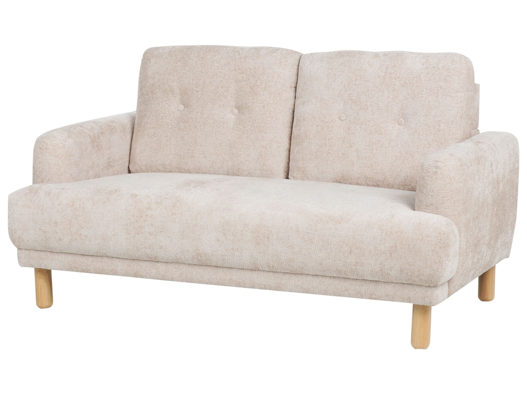 2 Seater Boucle Sofa Beige TUVE
