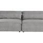 2 Seater Modular Armless Fabric Sofa Grey HELLNAR