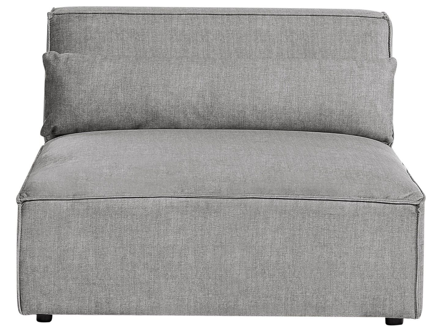 2 Seater Modular Armless Fabric Sofa Grey HELLNAR