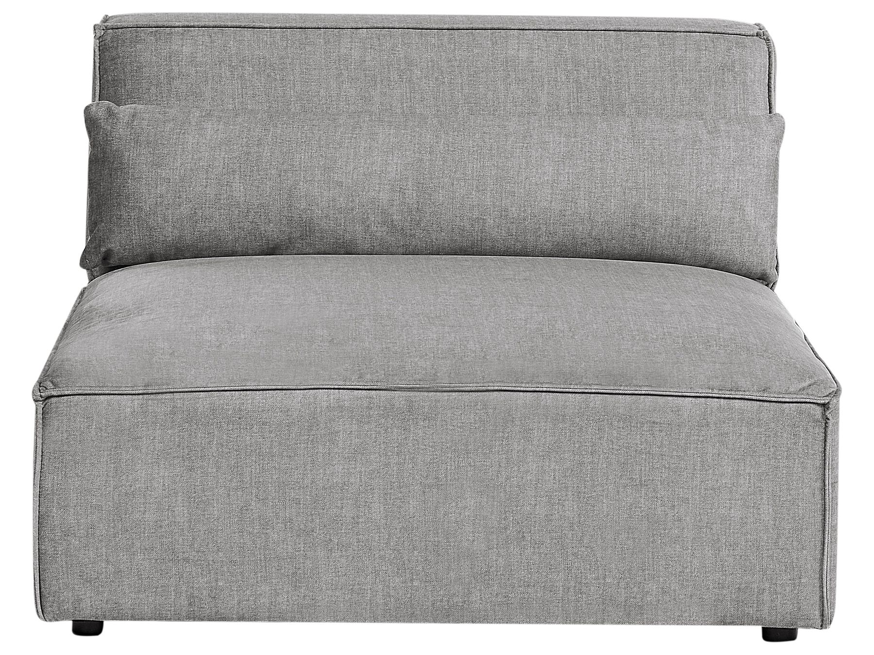 2 Seater Modular Armless Fabric Sofa Grey HELLNAR