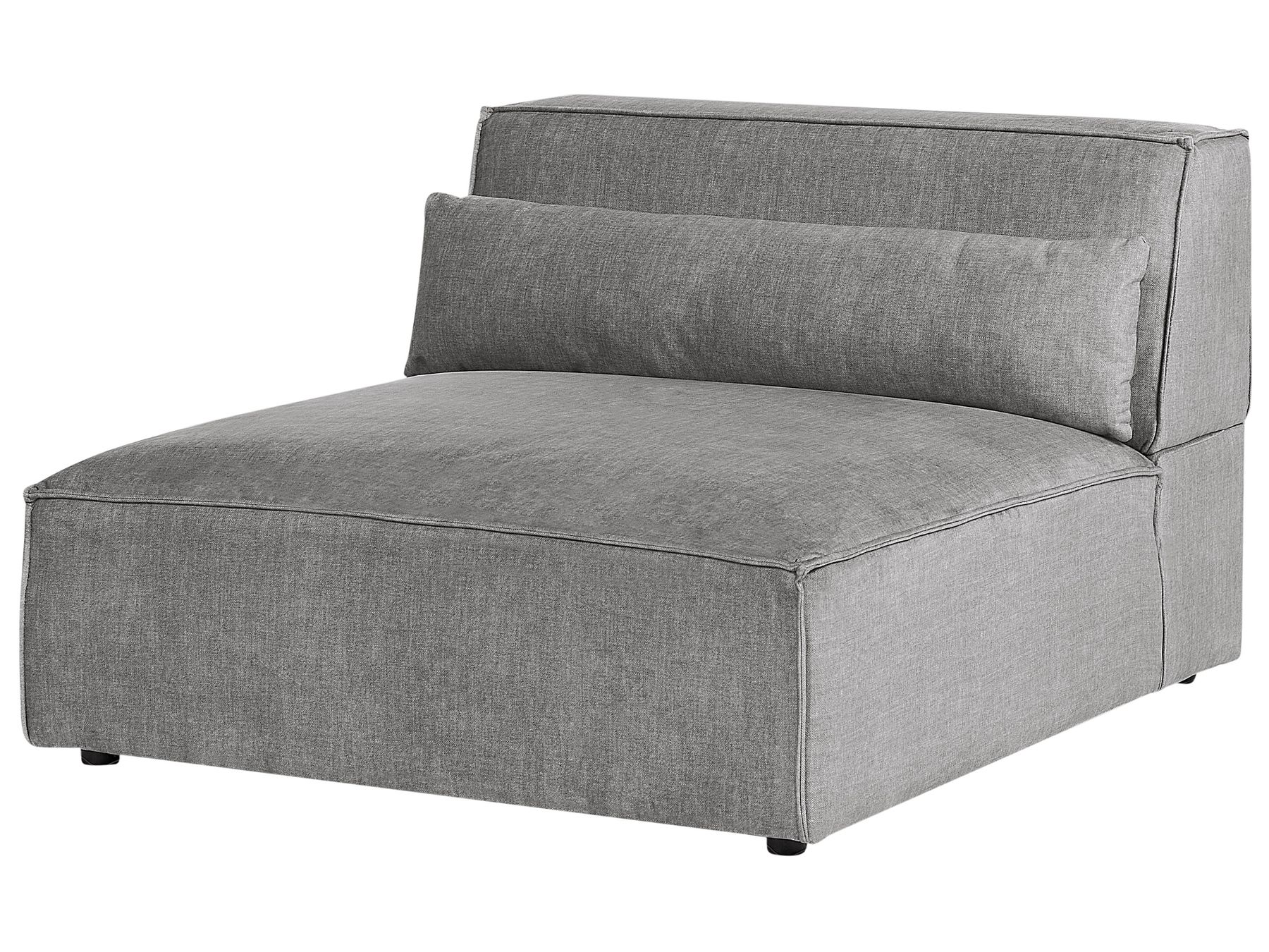 2 Seater Modular Armless Fabric Sofa Grey HELLNAR