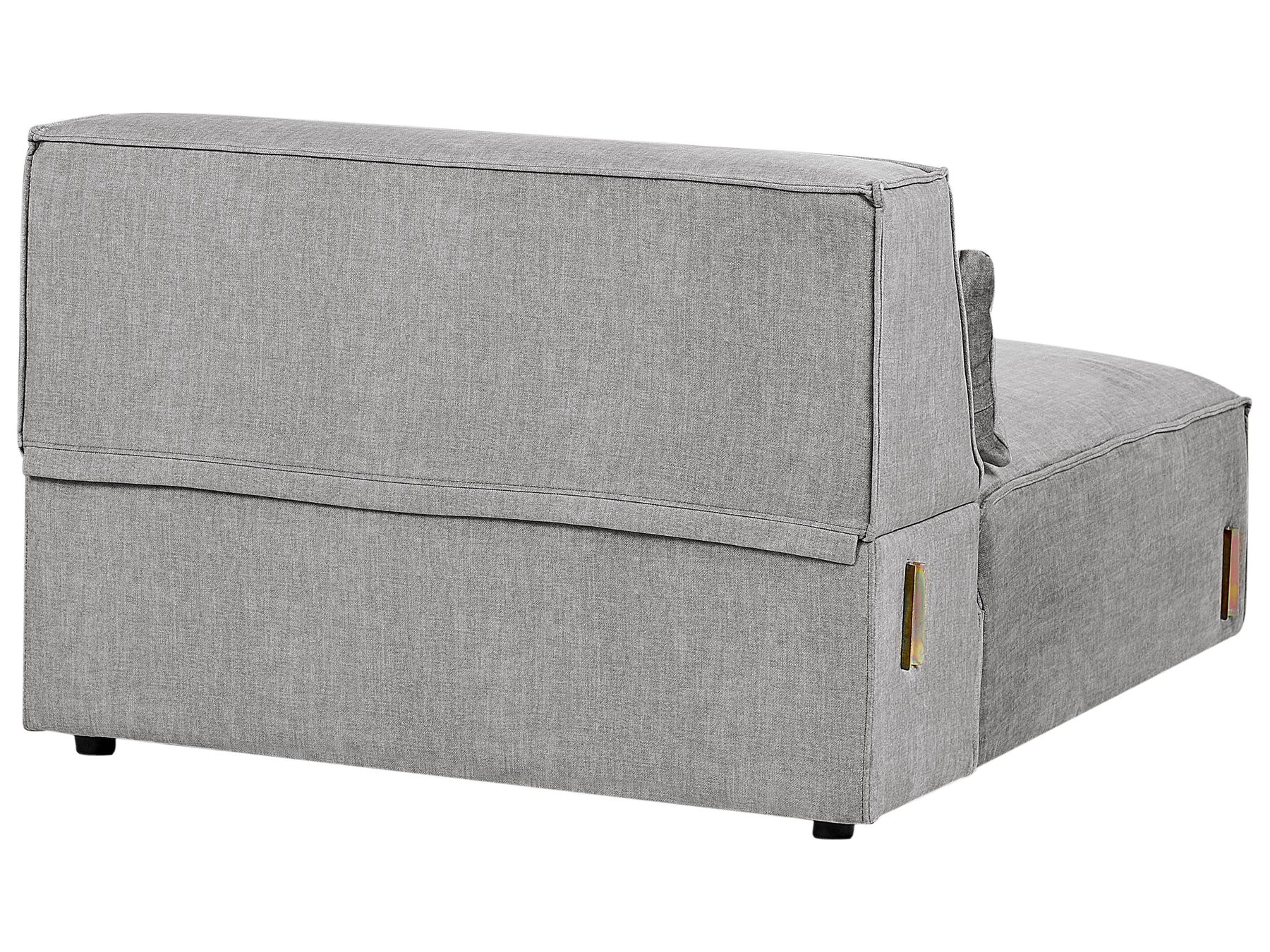 2 Seater Modular Armless Fabric Sofa Grey HELLNAR