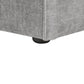 2 Seater Modular Armless Fabric Sofa Grey HELLNAR